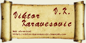 Viktor Karavesović vizit kartica